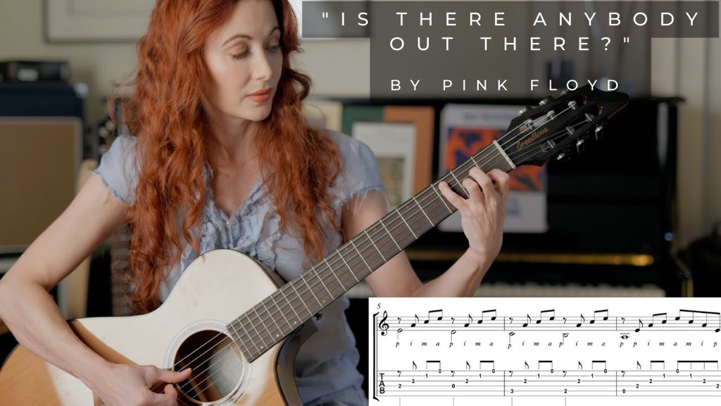 Pink Floyd's Is There Anybody Out There - Guitar lesson with transcription